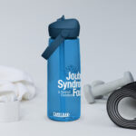 Flip straw water bottle